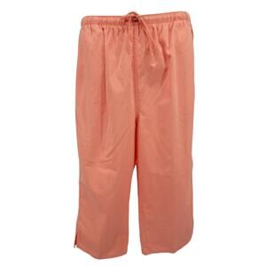 Paradise Bay Women's Coral Drawstring Bermuda Shorts Sz‎ 16 Misses Elastic Waist